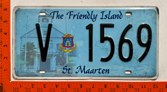 2008 St Maarten #V 1569 Commercial License Plate