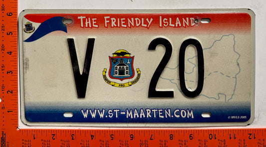 2006 St Maarten #V 20 Commercial License Plate