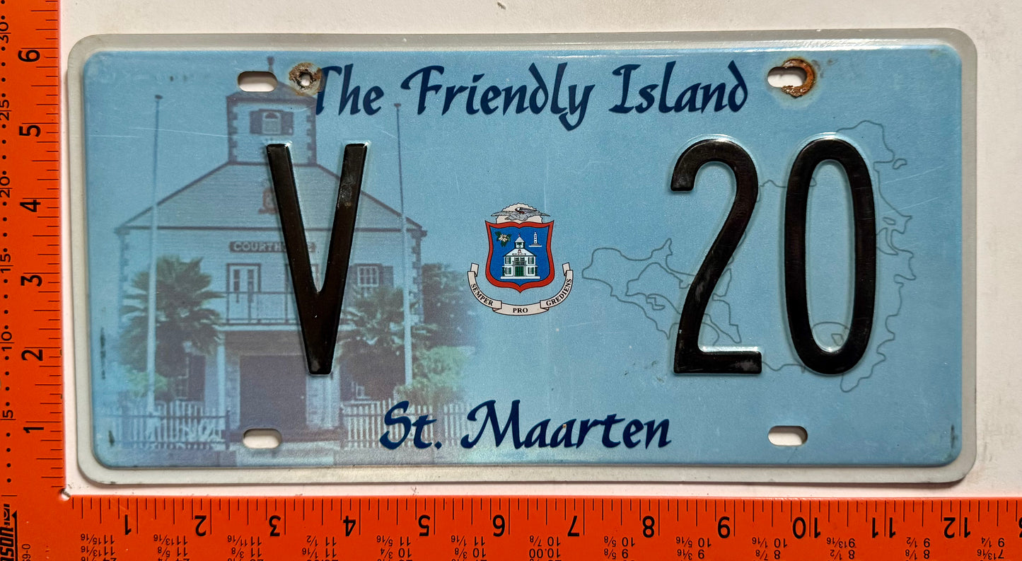 2008 St Maarten #V 20 Commercial License Plate