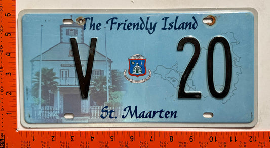 2008 St Maarten #V 20 Commercial License Plate
