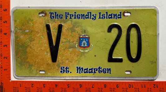 2009 St Maarten #V 20 Commercial License Plate