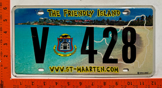 2005 St Maarten #V 428 Commercial License Plate