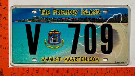 2005 St Maarten #V 709 Commercial License Plate