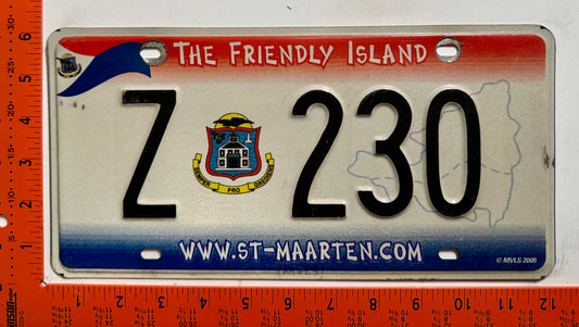 2006 St Maarten #Z 230 Heavy Equipment License Plate