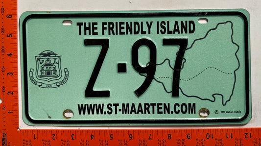 2003-2004 St Maarten #Z-97 Heavy Equipment License Plate