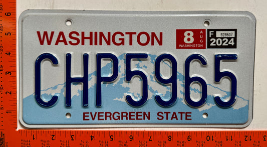 2024 Washington #CHP5965 Passenger License Plate