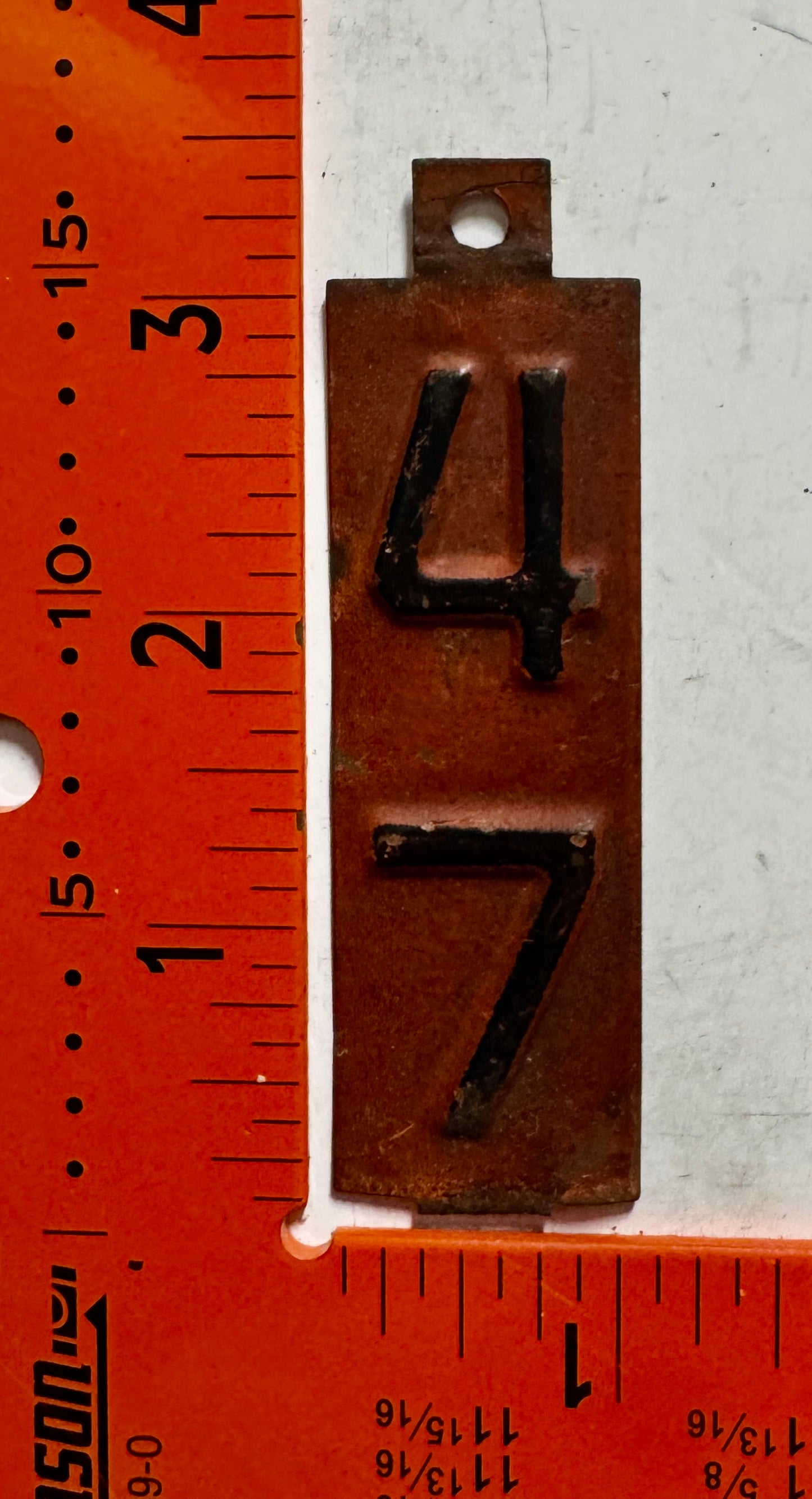 1947 Wisconsin Passenger License Plate Date Tab
