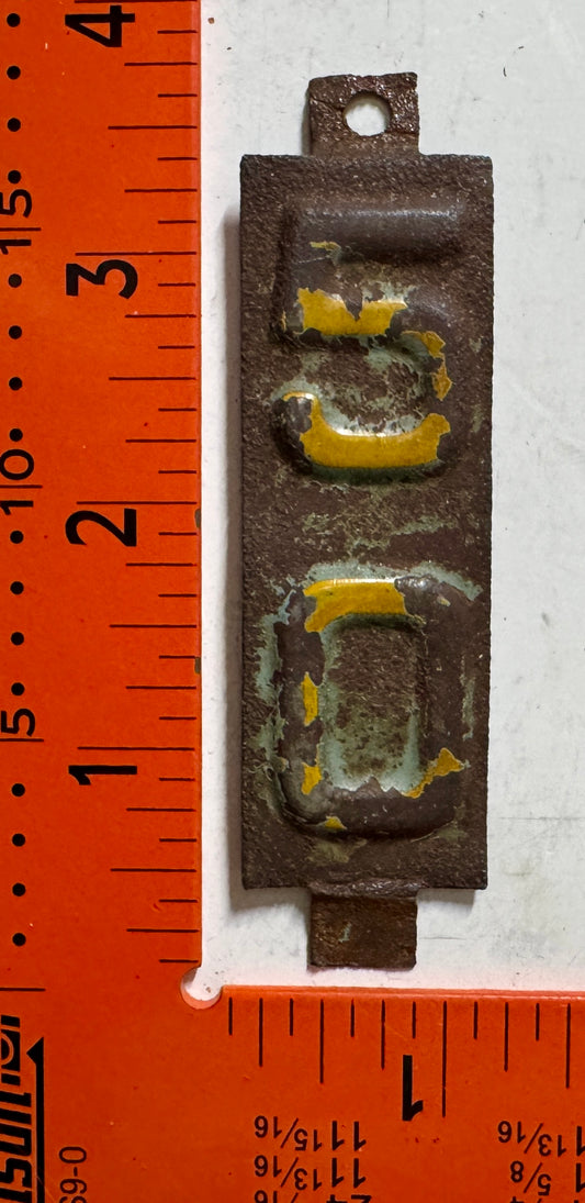 1950 Wisconsin Passenger License Plate Date Tab