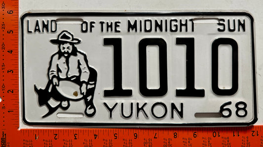 1968 Yukon #1010 Passenger License Plate