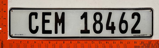 undated South Africa #CEM 18462 Passenger License Plate