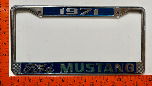 1971 Ford Mustang License Plate Frame