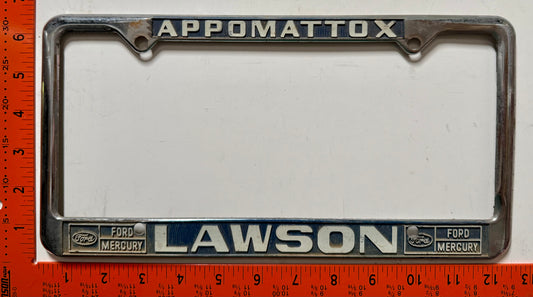 Lawson Ford/Mercury (Virginia) License Plate Frame