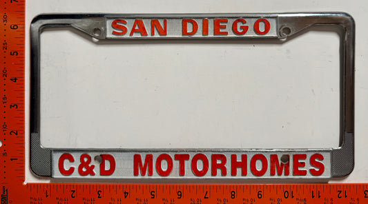 C&D Motorhomes, San Diego License Plate Frame