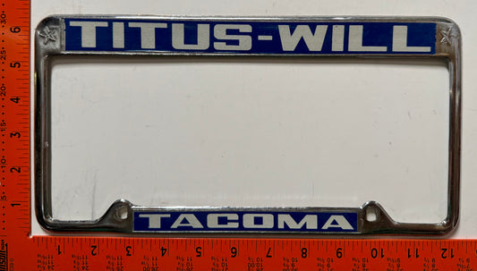 Titus-Will (Washington) License Plate Frame